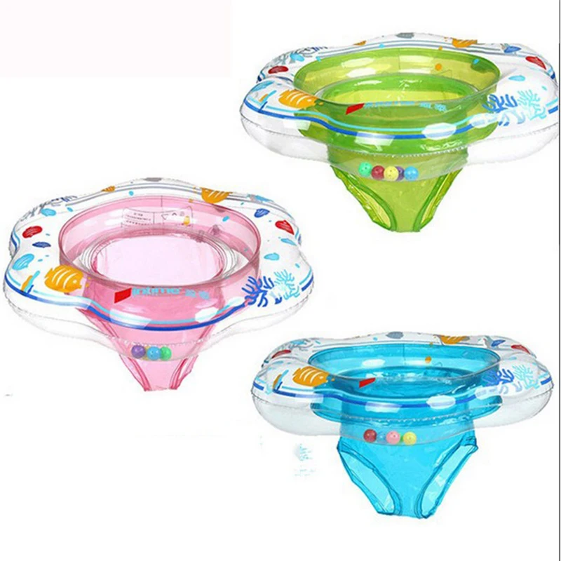 

Baby Swimming Seat Ring Double Airbag With Bells Children's Floating Ring Thickened swimming Aid Ring