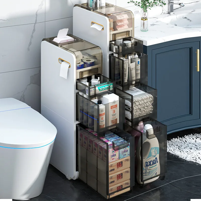 Bathroom Storage Rack Bathroom Toilet Gap Storage Cabinet Toilet Storage Cabinet Floor Gap Locker