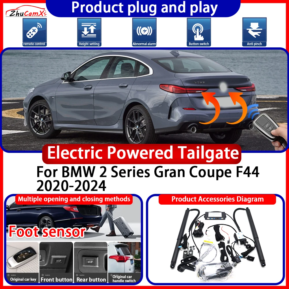 Hayon électrique OEM ZhuCamX pour BMW Série 2 Gran Coupé F44 2020-2024, anti-pincement, commande intelligente, ouverture automatique