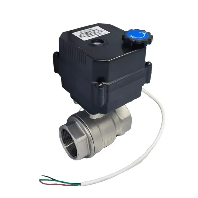 IP67 Automatic Ball Valve 2 Inch for HVAC Systems DN50 SS304 ROHS Factory 2 Way Stainless Steel Electric Ball Valve 12v 120v