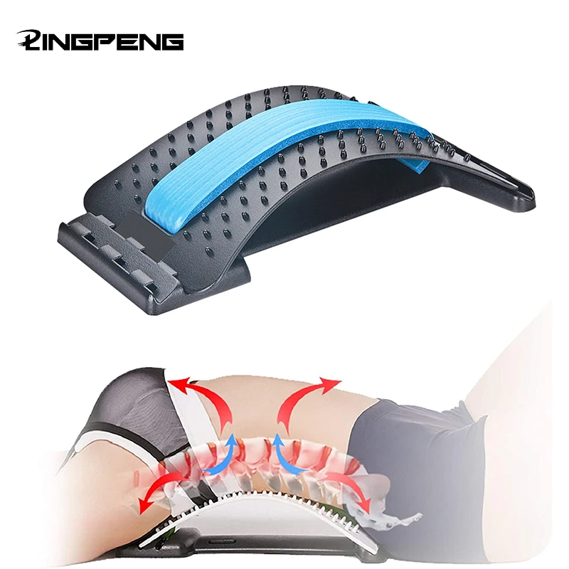 Waist Massager Lumbar Protrusion Acupuncture Lumbar Spine Reliever Spine Lying Cushion Back Stretch Lumbar Spine Corrector