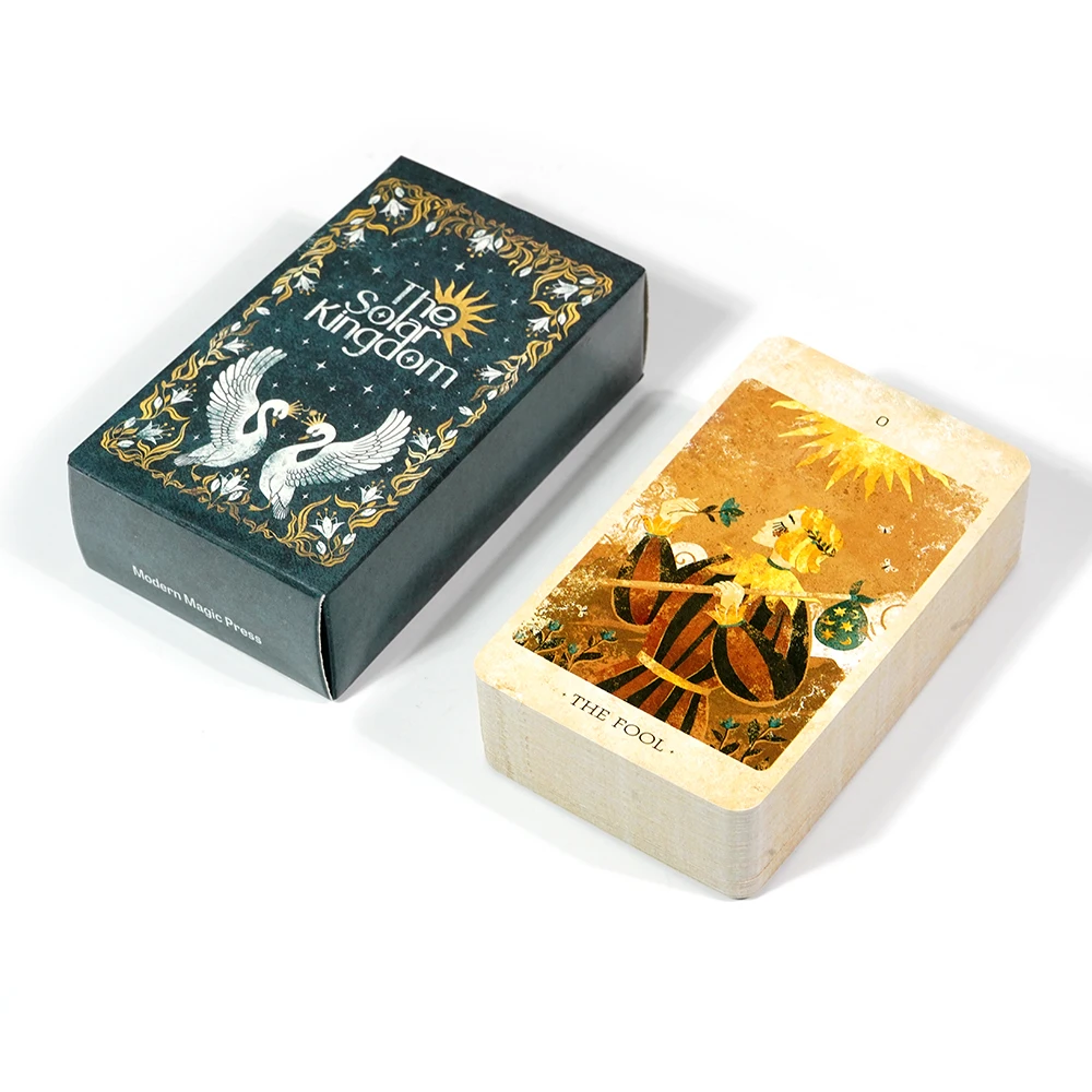 Solar Kingdom Tarot Magical Journey Cosmic Insight Divination Cards by Kazakhstan Creator Unique Indie Tarot