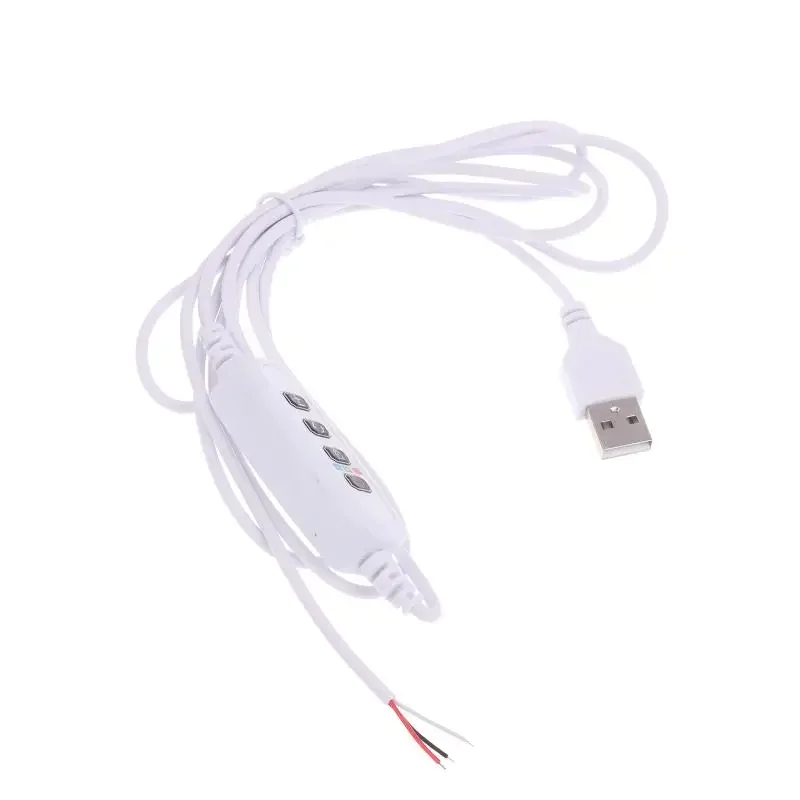 1/3/5Pcs DC 5V USB clamp Plant Light Timing Control Cable Switch Line Plant Growth Light Live Broadcast Fill Light Control wire