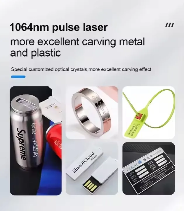 سعر تنافسي للنقش بالليزر المحمول لآلة الوسم بليزر الألياف الصغيرة المحمولة للأعمال الصغيرة #3