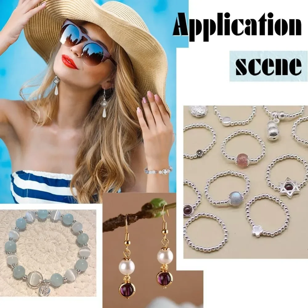 112pcs 8 Styles Bead Frames Double Hole Frame Spacer Beads Square/Oval/Round Bead Hugger Frame Connectors for DIY Earring