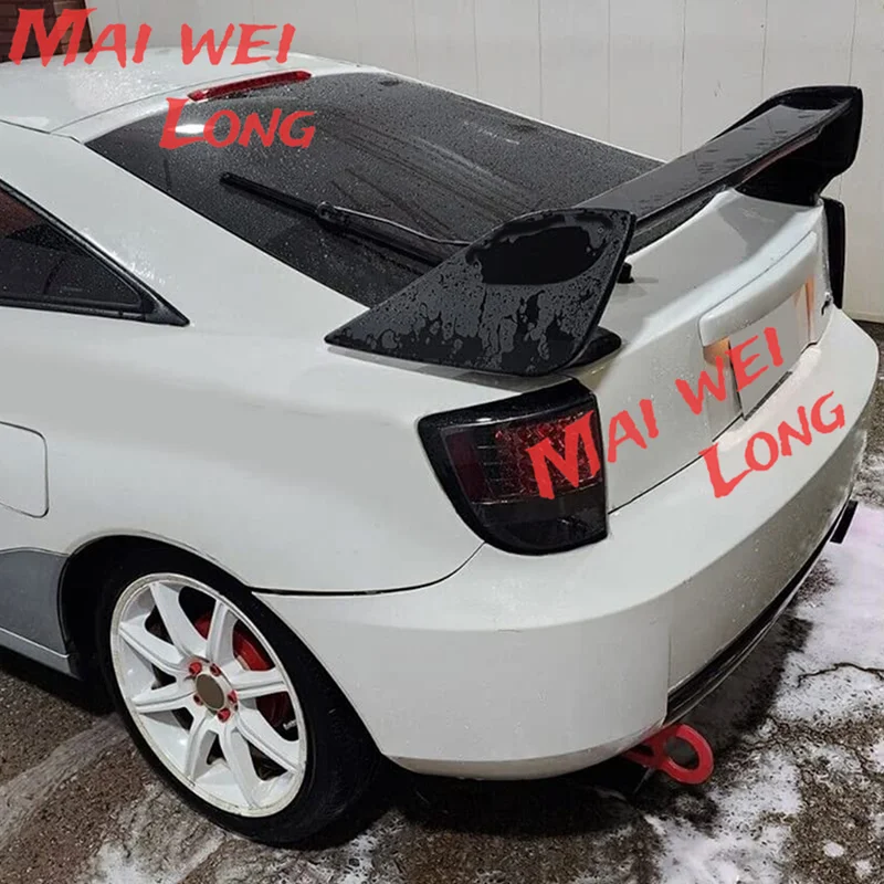 For TOYOTA CELICA Rear TRUNK SPOILER 2000-2005 WITH LED LIGHTS High Quality ABS Plastic Car Spoiler Trunk Boot Wing Spoiler