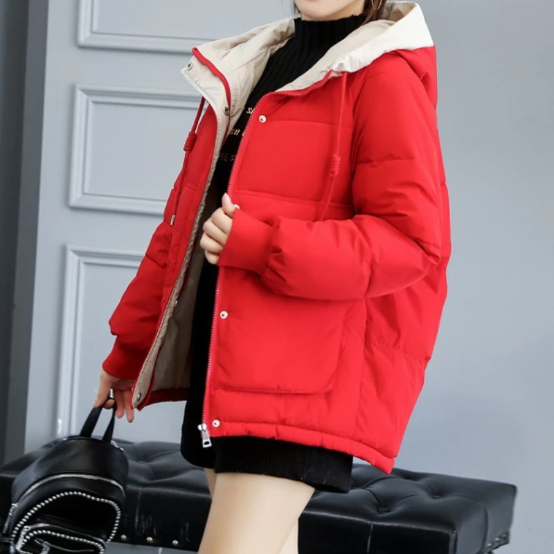

Down Cotton Jacket Women's Winter New Short Loose Thick Jacket