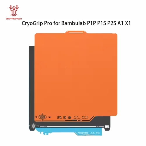 BIQU Panda Placa de construcción CryoGrip Pro Frostbite Spring Steel Texturizado de doble cara para impresora 3D BambuLab P1P P1S P2S A1 X1