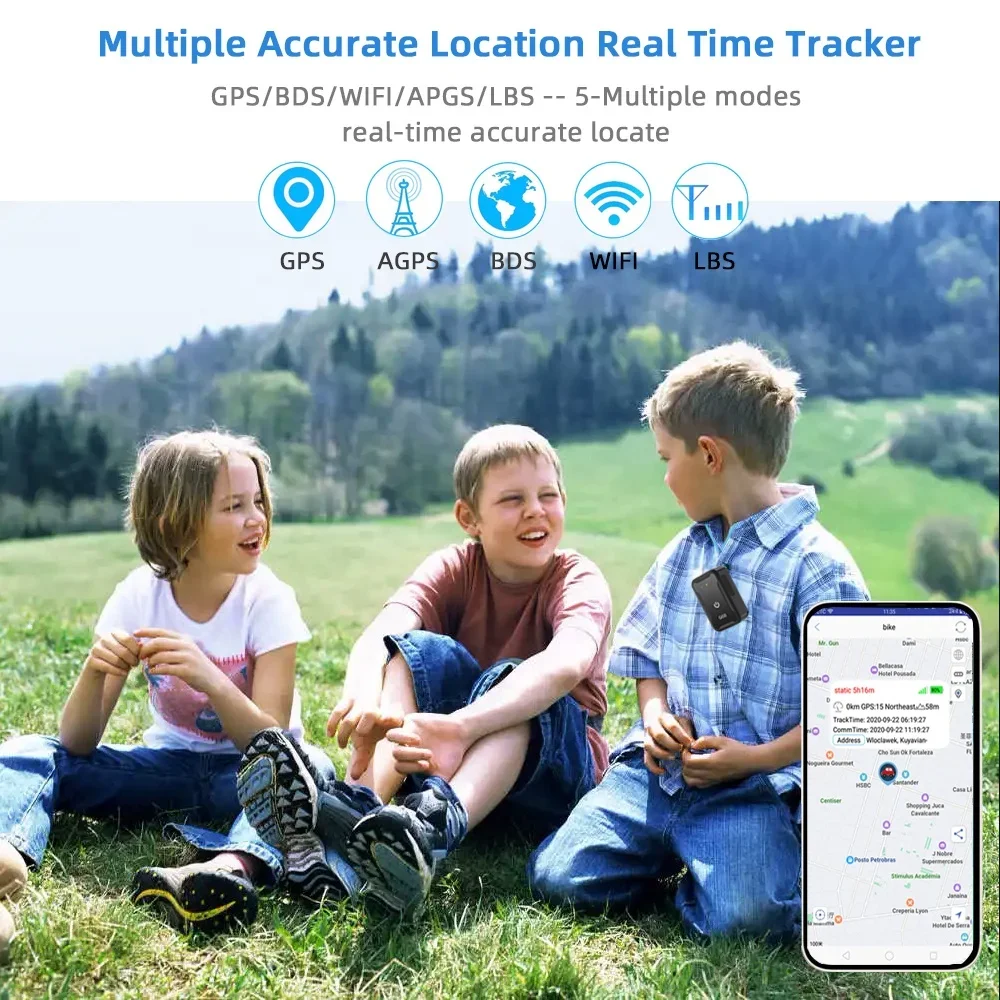 G68 Ultra Mini 4G GPS Tracker Anti-lost Real Time Tracking Free Mobile APP USB Type C Charging for Kids Elderly Assets Bicycle