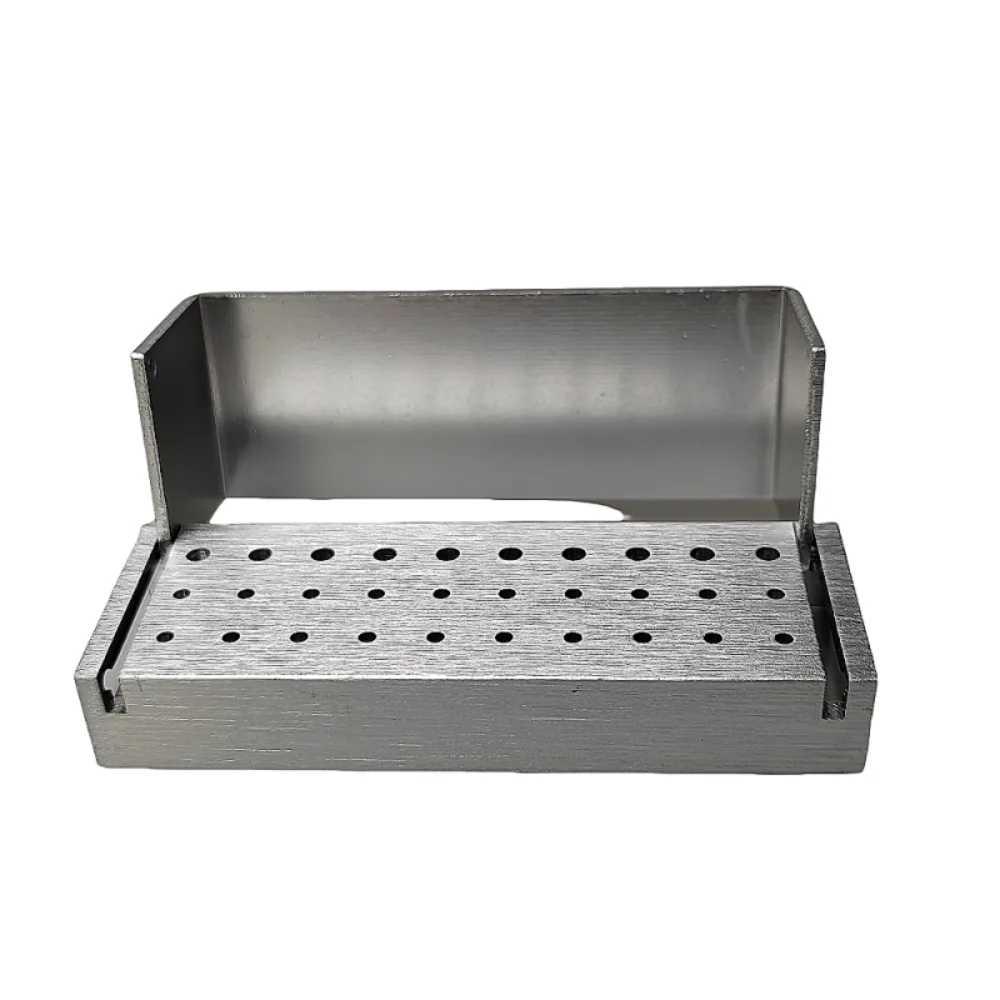 Dental Diamond Burs Drill Disinfection Block High Speed Handpiece Burs Holder Aluminium Instrument Dentistry Material 30 Holes