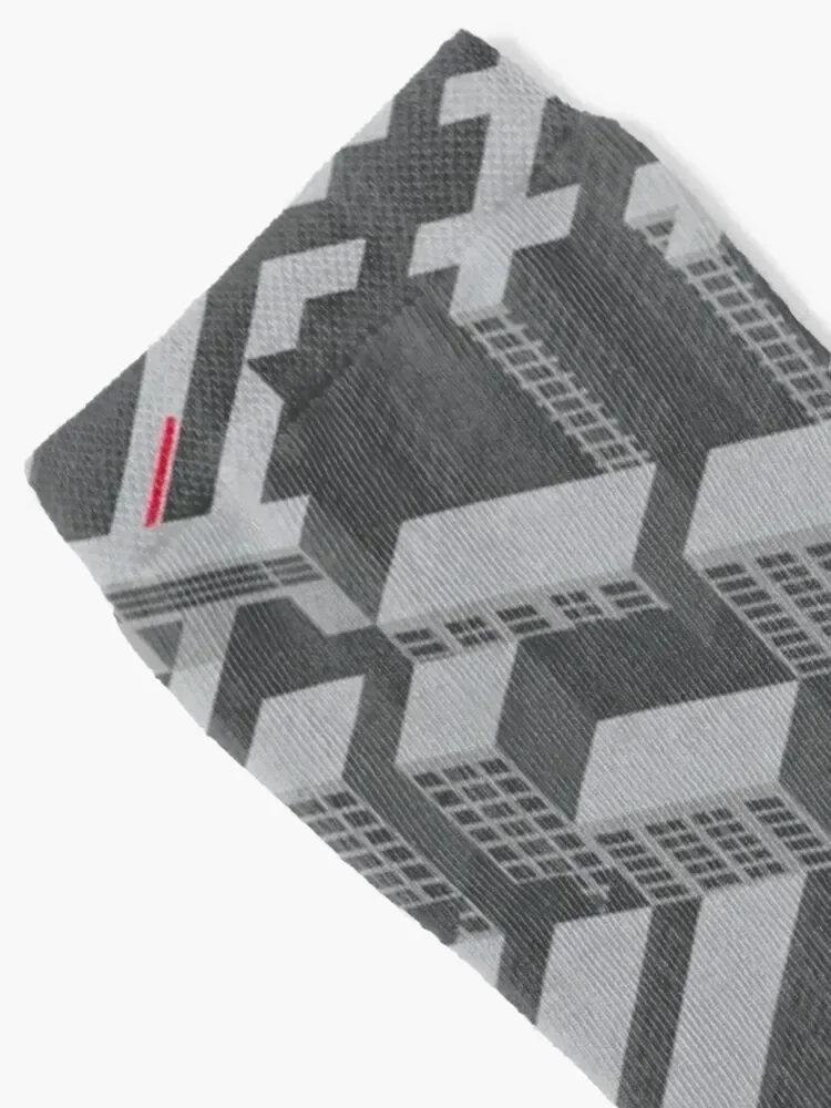 Brutalist Utopia Socks Hiking boots golf shoes gym Men's Socks Women's