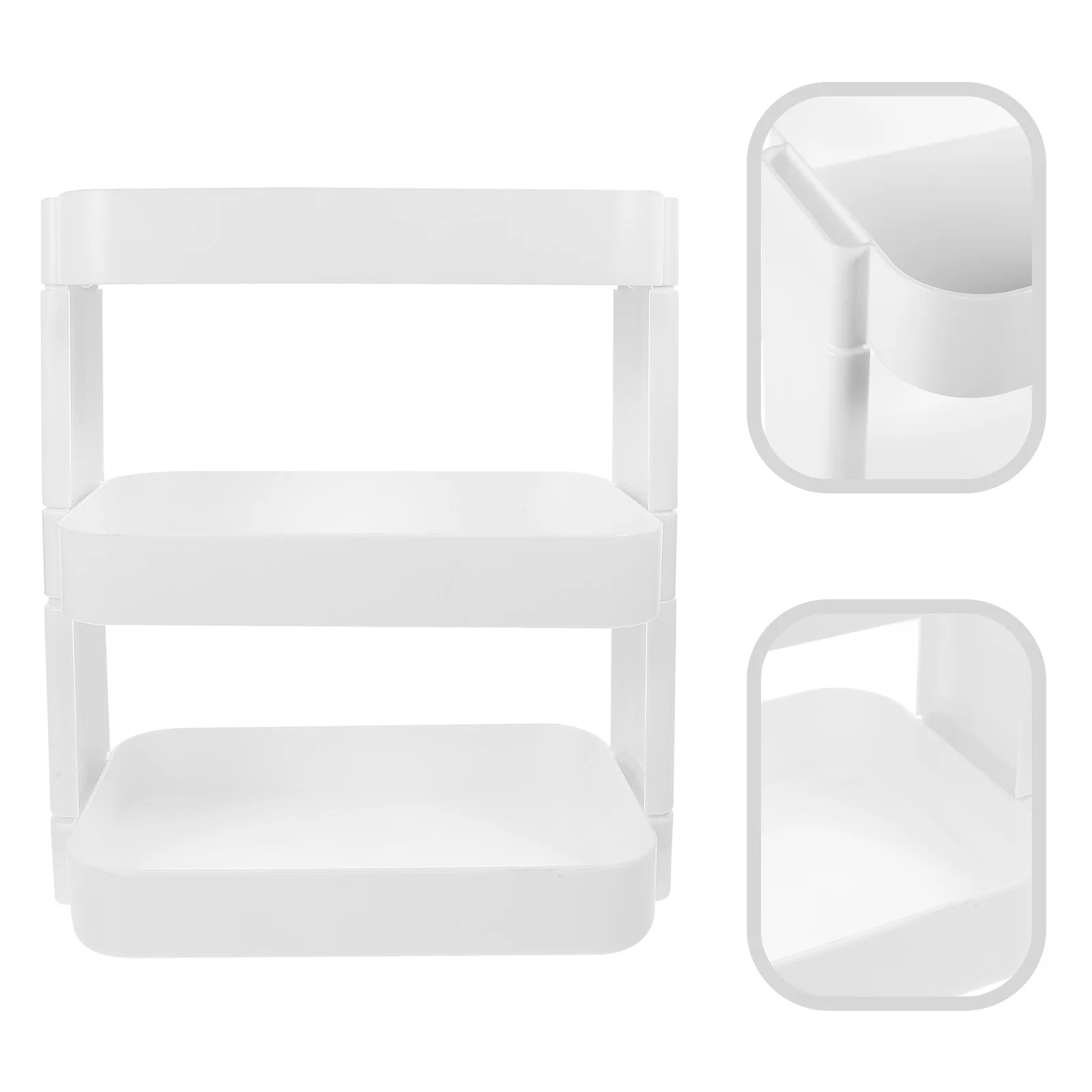 

Pencil Holder Organizer Layered Desk Shelf Desktop Skincare Display Shelf Multi-Function Sundries Holder for Home Office