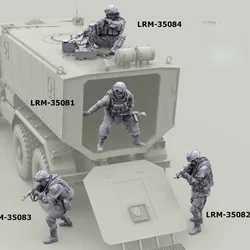 1/35 Diecast Resin Model Figure Kit soldato dell'esercito russo nel moderno sistema di equipaggiamento da combattimento di fanteria 4Figure non verniciato spedizione gratuita