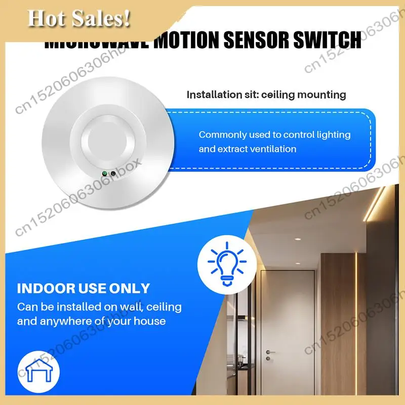 

-HOPE 220 В 800 Вт микроволновый датчик Pir присутствия детектор движения тела переключатель света