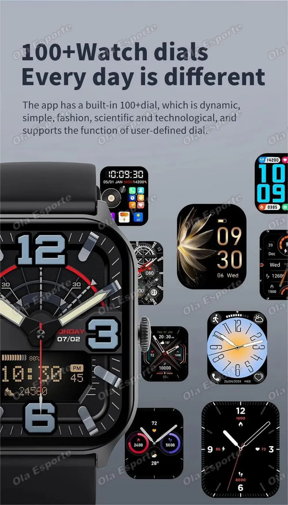 2026 Neue Smartwatch für Damen mit Bluetooth-Anruf, GPS, Bewegungs-, Herzfrequenz- und Schlafaufzeichnung, Outdoor-Sport-Smartwatch für Herren, kompatibel mit Android/iOS – Detail 10