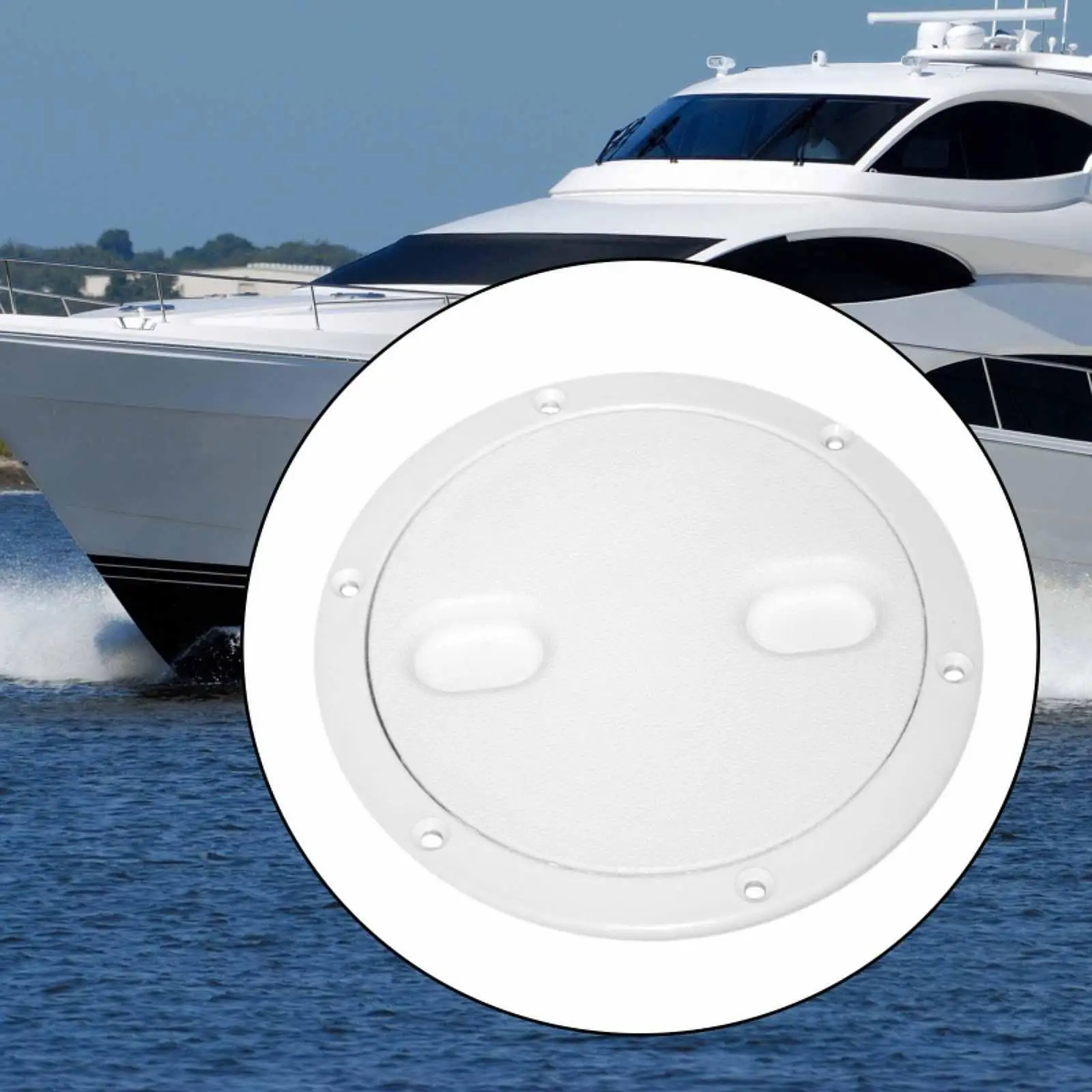 Hatch for Boats Deck Plate Anti Slip Round Inspection Hatch Nylon Marine Accessory for Ship Yacht Use