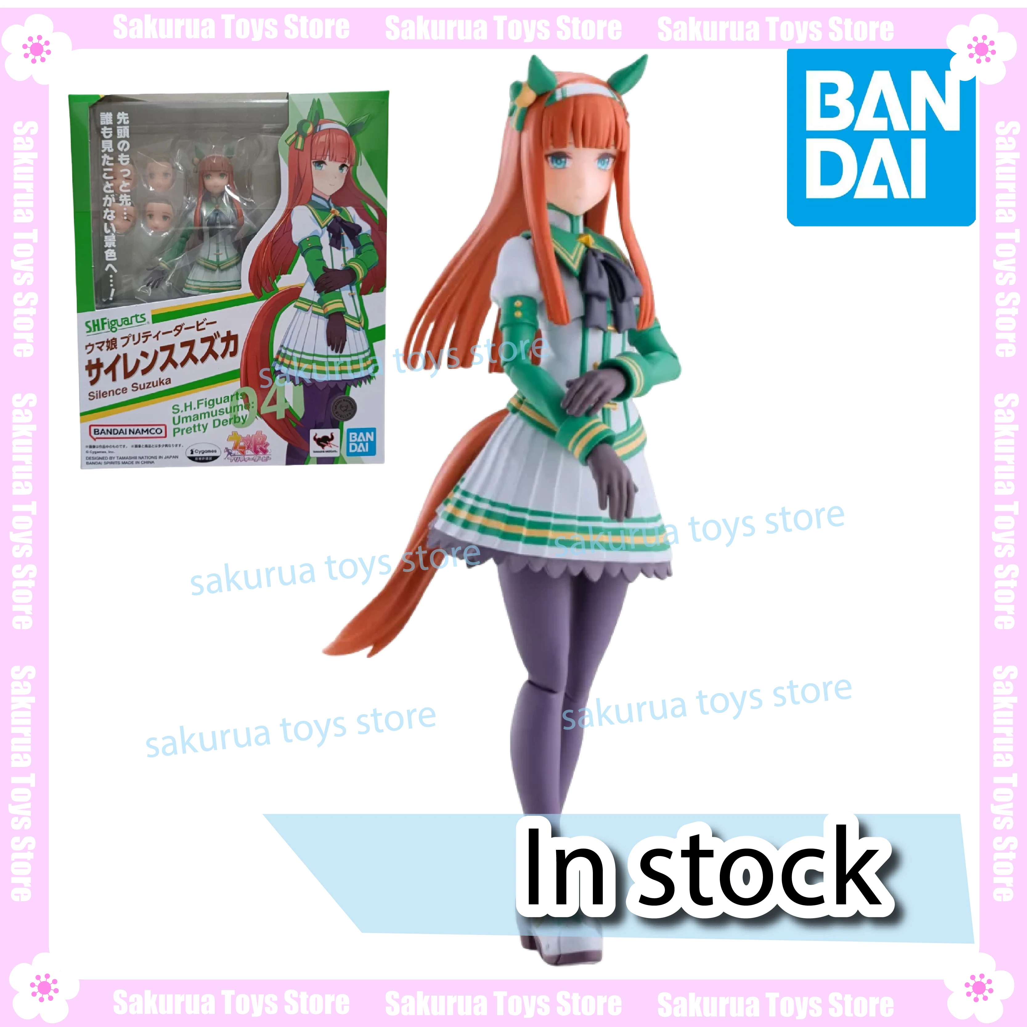 

In Stock Bandai SHF Racing Girl Pretty Derby Silent Summoning Slow Tags Actuator Doll Collection Gifts