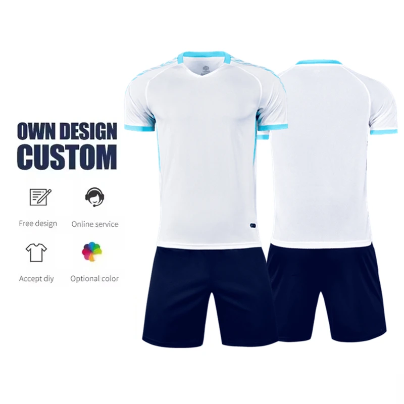 Men's Soccer Jersey High Quality Custom Kits Latest New Design Includes Shorts Features Logo Training Suit