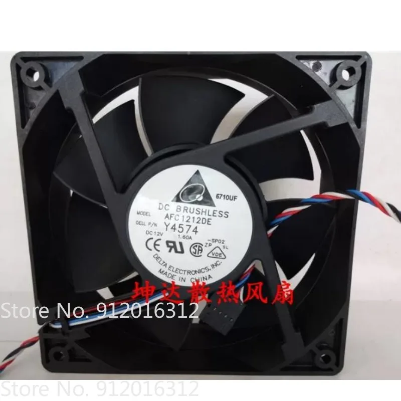 New Cooler Fan for Delta AFC1212DE AFB1212SHE 12038 12V 1.6A Double Ball Violent Fan 120 * 120 * 38MM