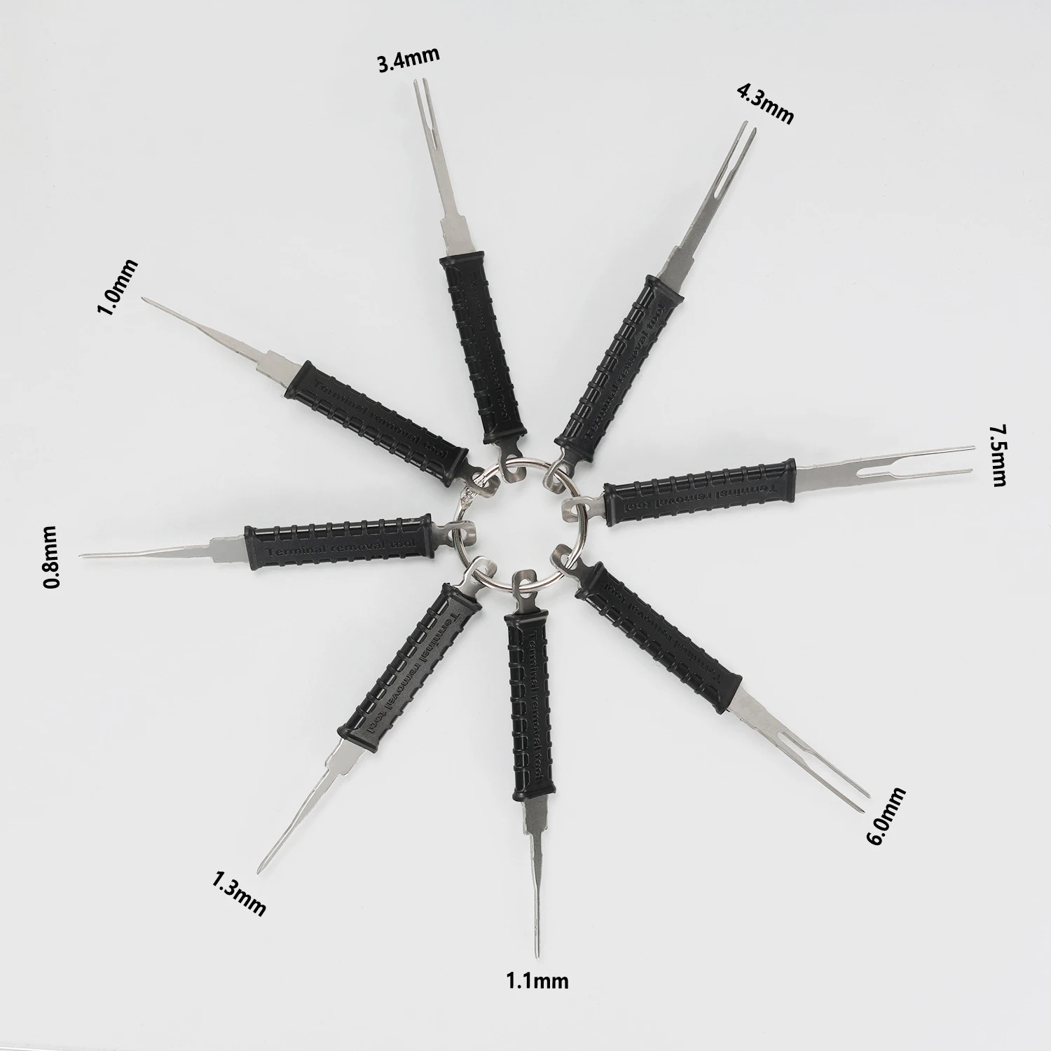 車の端子取り外しツールキット、ケース付き自動車配線ハーネスピン抽出ツールセット、修理用電気コネクタリリースツール