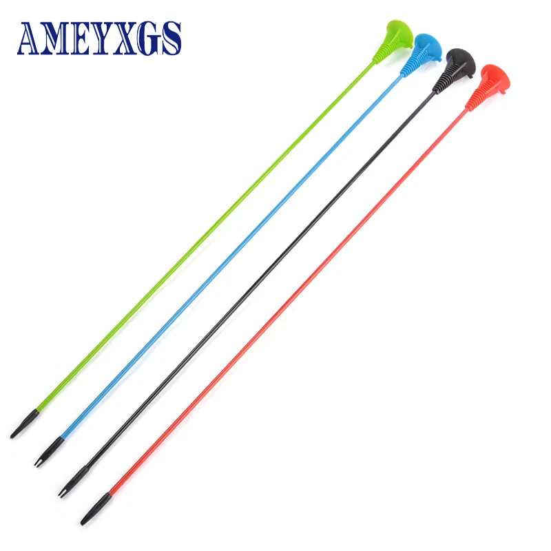 6/12pcs Children Arrow Rubber Sucker Arrowhead Fiberglass Arrow Shaft For Kids Practice Game Safety Training Arrow