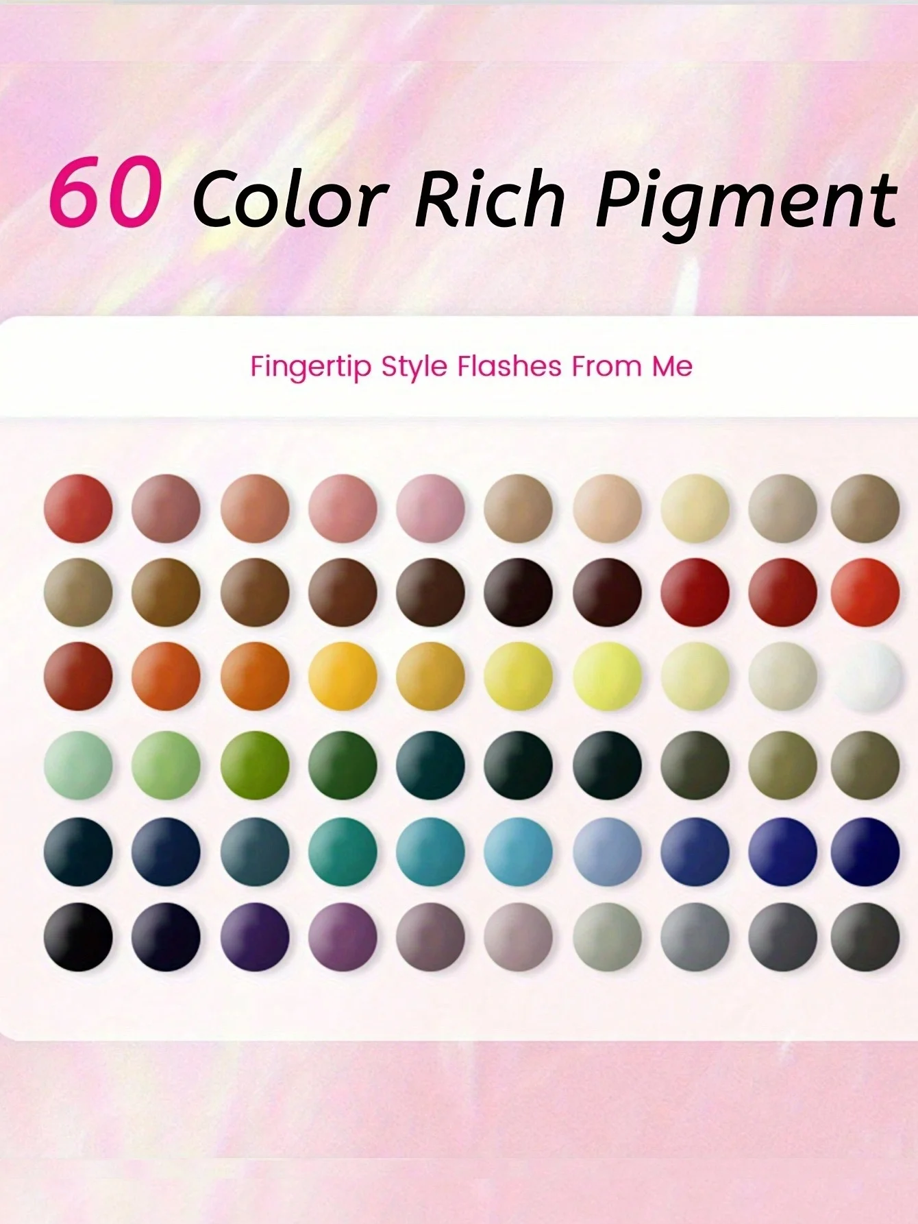 Set di smalti per unghie da 60 colori da 15 ml, smalto gel UV LED Soak Off con carta colorata, nail art per l'estate blu viola arancione verde Gl