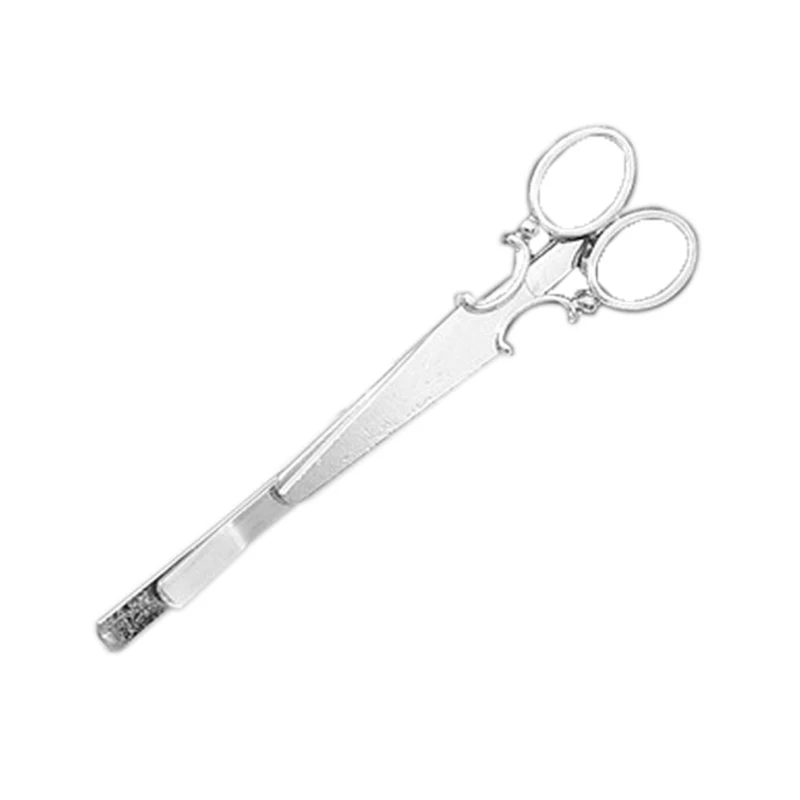 

2Pcs Scissors Hairpin Lovely Texture Unique Attractive Design Suitable for Any Season Hair Color Gift for Women Girls Silver