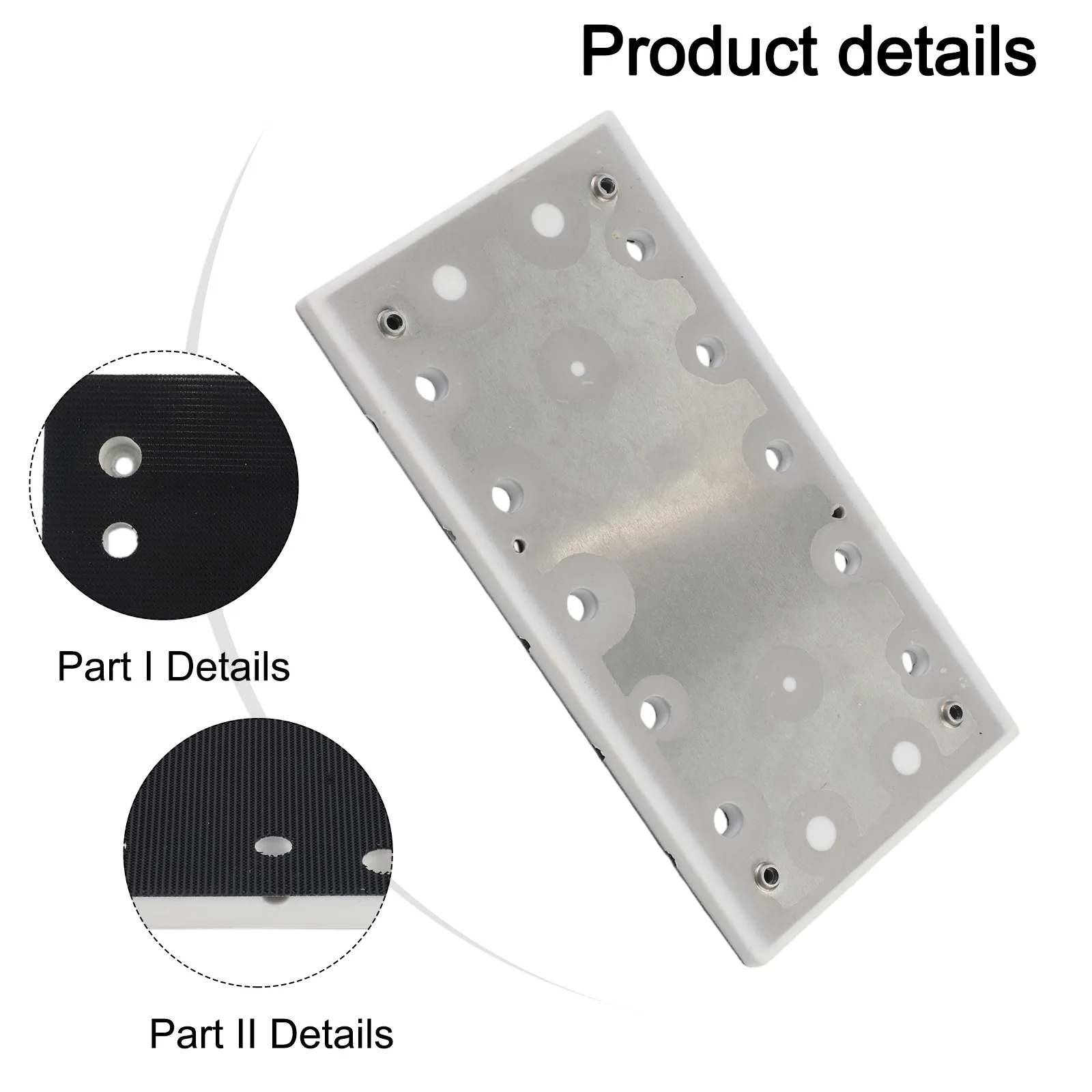 Square Grinding Pad Grinding Disc High-strength MPE Plastic Easy To Install Improves Sanding Performance Replacement Sanding Pad