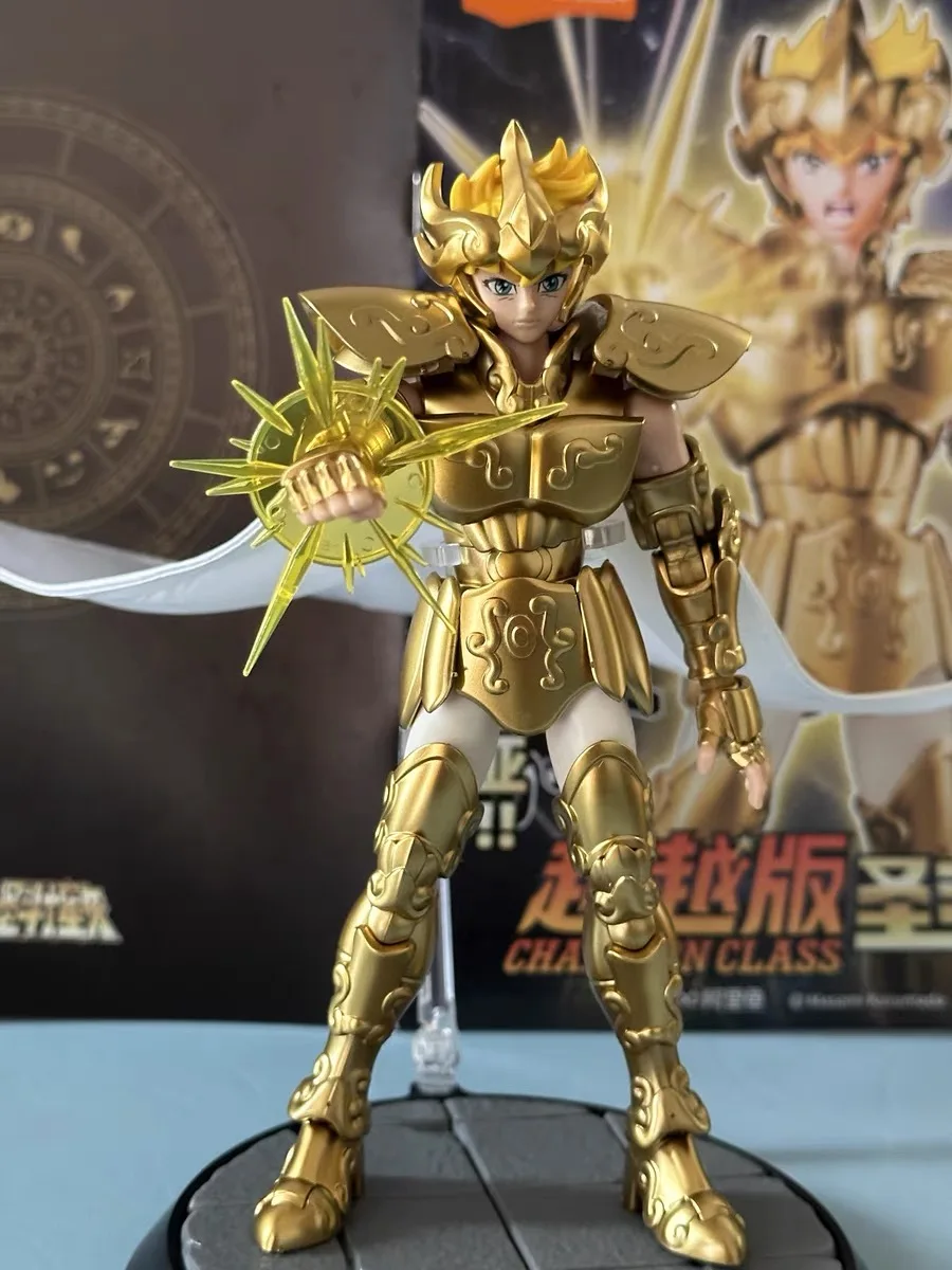 Action Figure Blokees Saint Seiya Champion Class Aries Mu Anime Figure Masami Kurumada Decortion Kids Christmas Gifts Collection