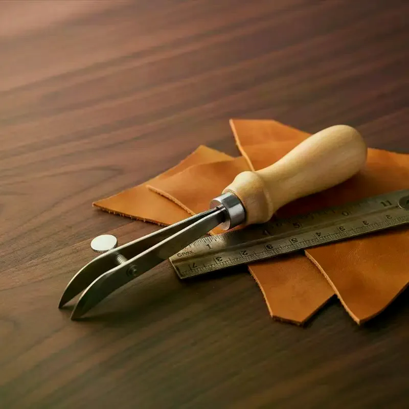 DIY Leathercraft Tool Adjustab - огляд і ціна Groover Stitching Tool