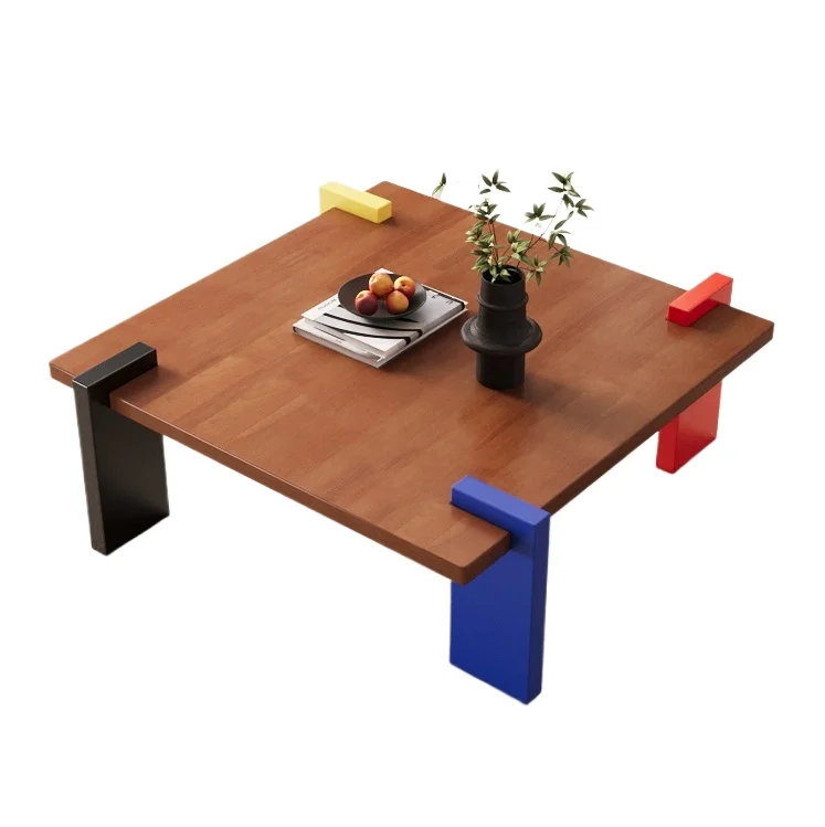 Charming design solid plywood frame custom colored coffee table for cafe living room