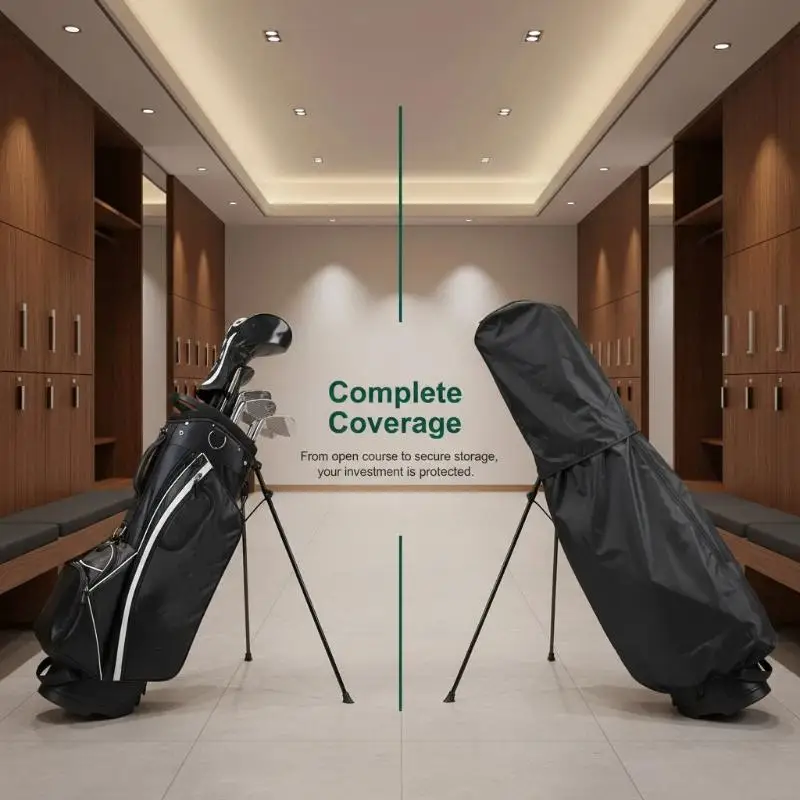 Golf Bag Rain Cover Waterproof Anti-dust Rain Hood 1Pcs Lightweight Club Protector for Golfers Outdoor Training