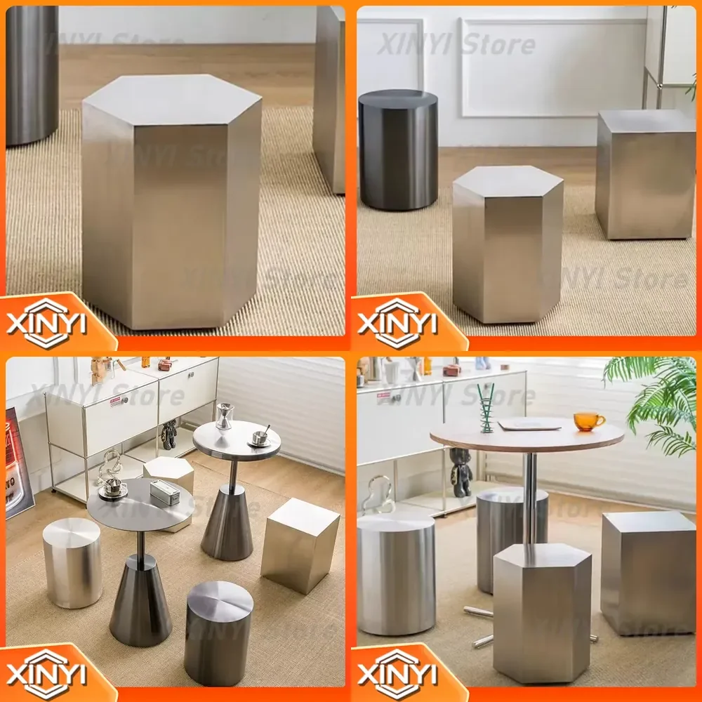 Modern Stools for Nordic Metal Stool Living Room Decorative Coffee Low Stool Minimalism Ottomans Chair Home Furniture