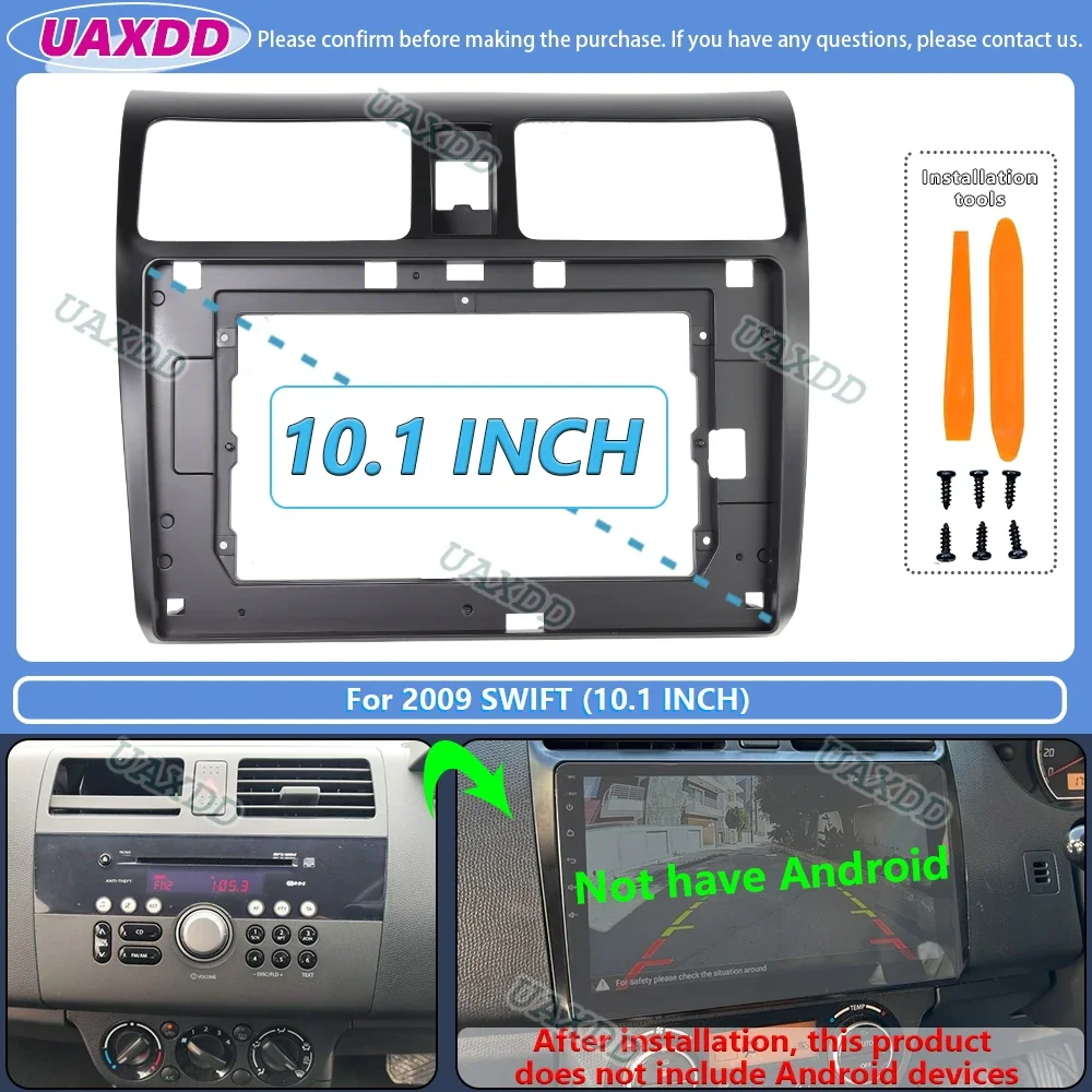 For 2009 Suzuki swift 9 inch 2 Din Car stereo radio Android frame