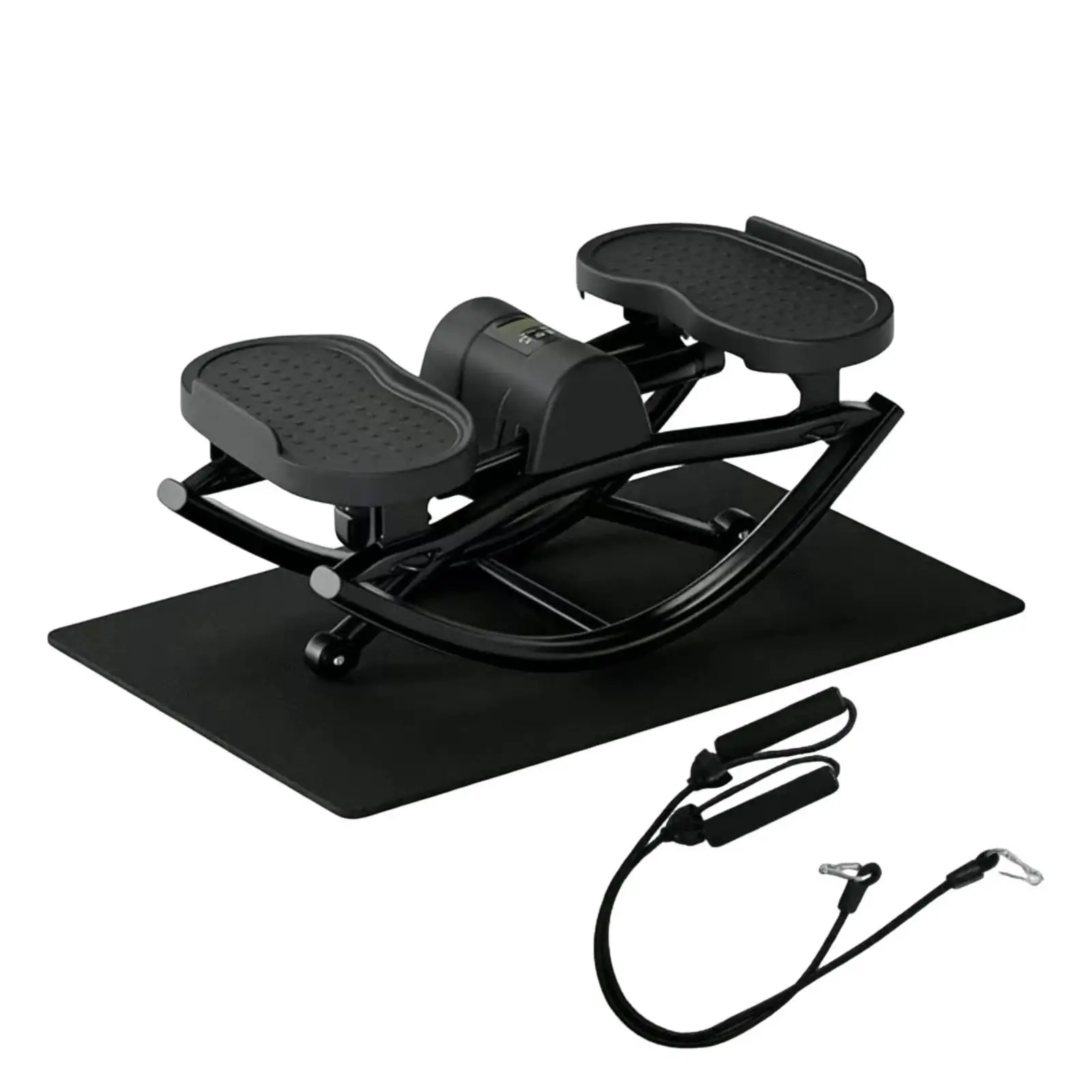 Swing Stepper Resistance Cords Small-Step Machine Display Console Step Exercise