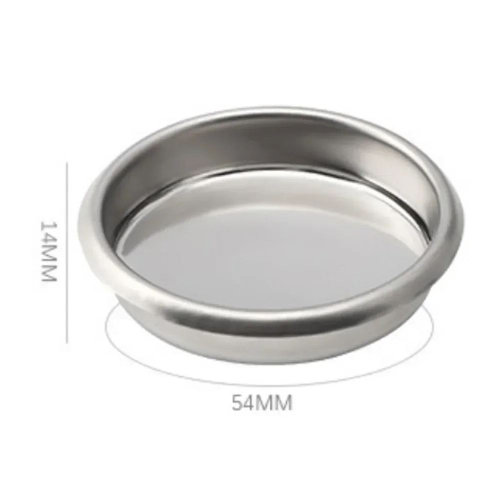 

Premium Stainless Steel Blind Filter Bowl for Espresso Coffee Maker Compatible with 54MM Machines Long Service Life