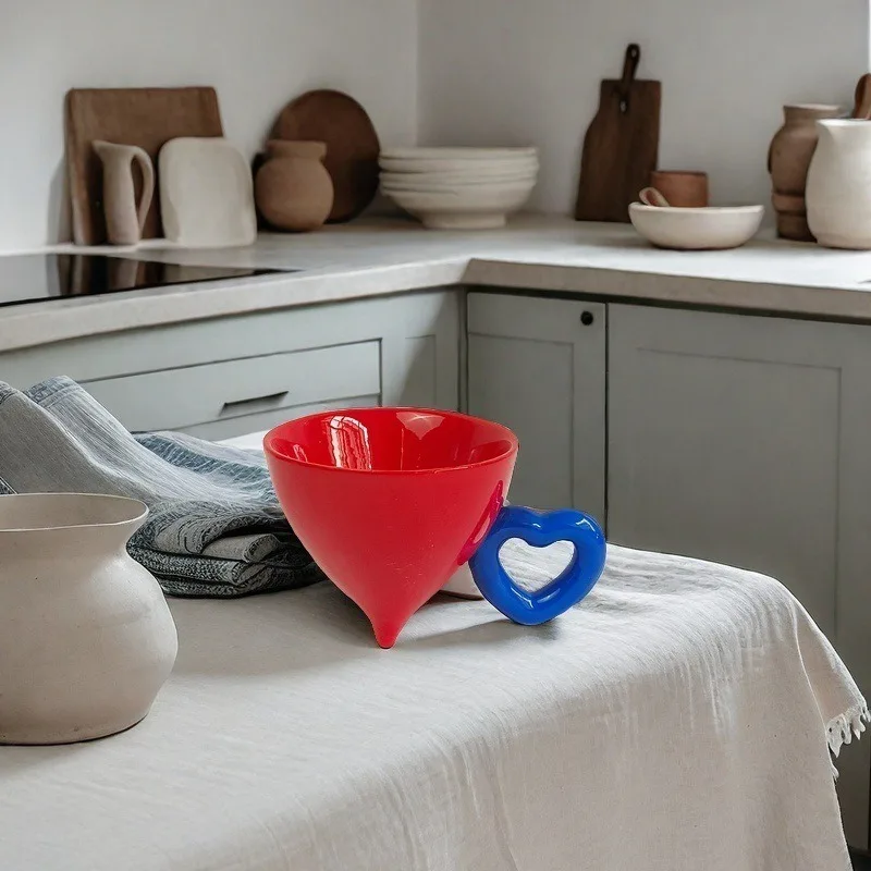 

Ceramic Mug Creative Cone-shaped Japanese Triangular Pivot Coffee Water Cup Colorful Hand Pinch