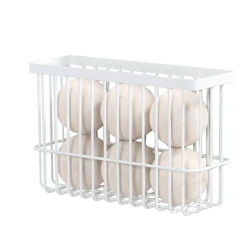 

Punching-Free Storage Rack For Laundry Room Organization, Magnetic Lint Bin For Laundry Room, Iron Dryer Ball Container