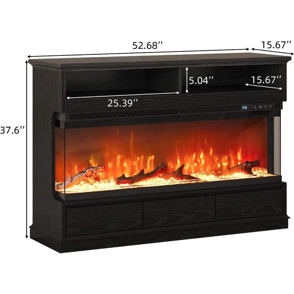 Fireplace TV Stand with 50