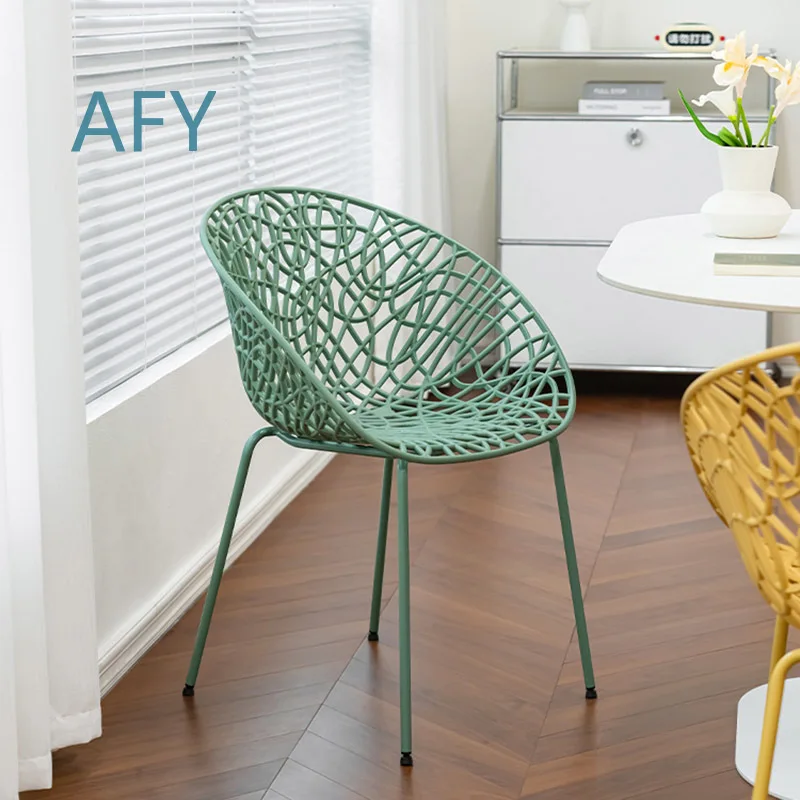 Nordic Dining Chair with Backrest for Home Living Room Milk Tea Shop Coffee Shop Makeup Stool Customized Furniture Modern