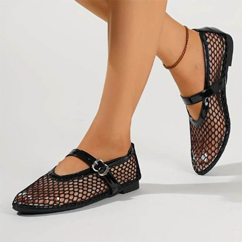 

Mesh Flats Women Shoes Casual Sandals Shallow Loafers Shoes 2025 Trend Summer Sneakers Walking Dress Shoes Zapatillas De Mujer