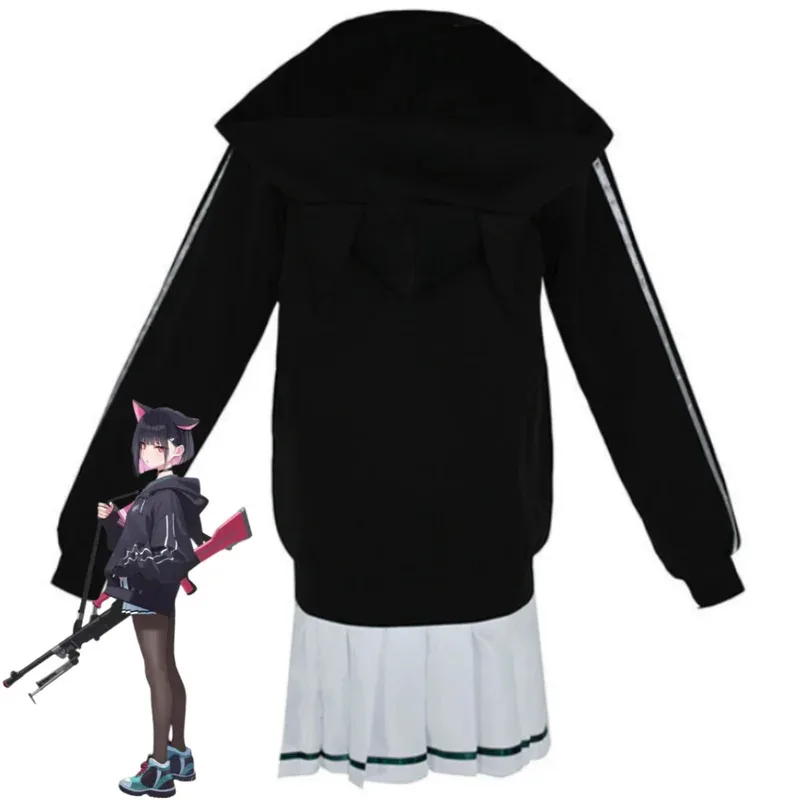 Juego archivo azul la animación Kyoyama Kazusa disfraz Cosplay Abrigo con capucha blanco JK uniforme de marinero falda mujer Sexy traje de fiesta;