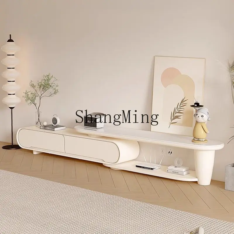 

ТВ-тумба ZYY из каменных плит, выдвижная и раскладная, современная, простая, для небольшой квартиры, для гостиной, домашняя тумба под телевизор.