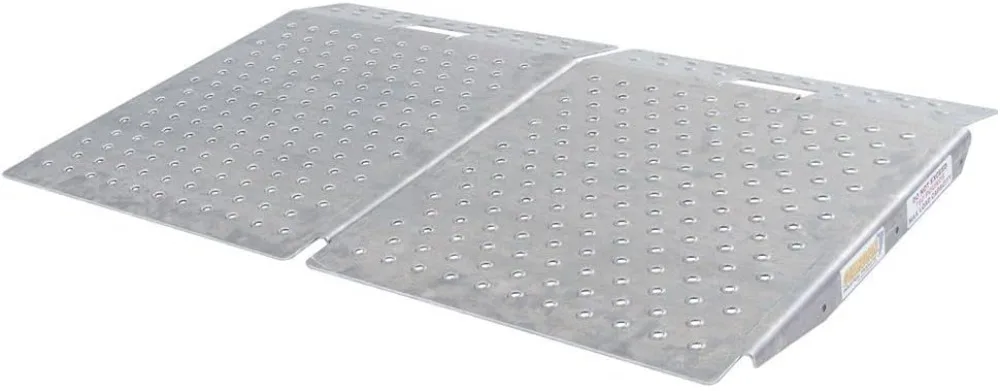 Aufbewahrungsrampen für Schuppen aus Aluminium – Landschaftsbau für Rasenmäher, ATV, Golfwagen, 1.500 Pfund. Kapazität mit Stanzplatten-Traktion 29"x24"-2er-Pack