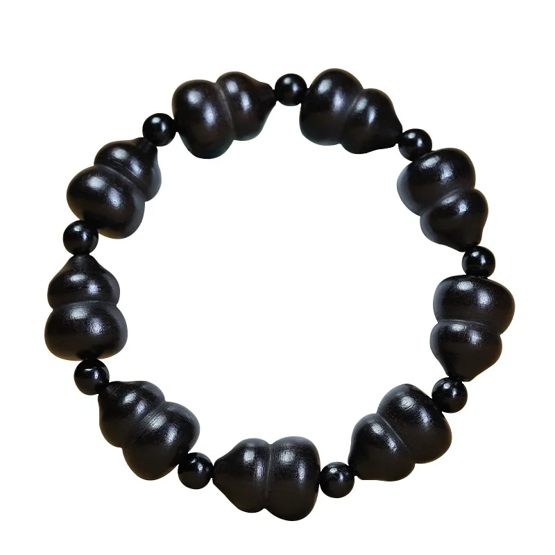

Sandalwood Multi Treasure Fu Lu Gourd Bracelet Prayer Beads Rosary Meditation Wrist Jewelry Gifts