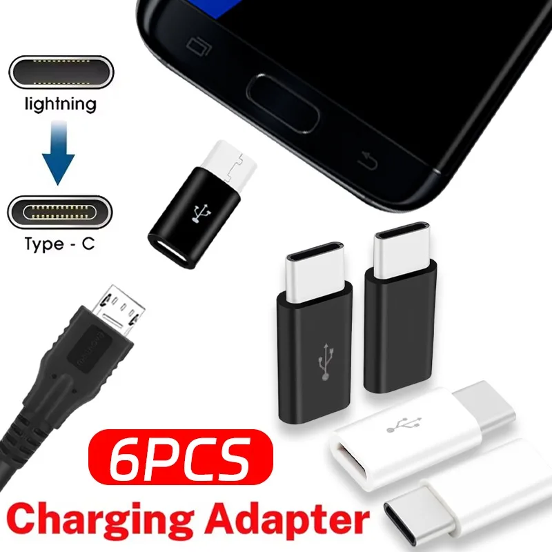 Universal Type-C Phone Charging Adapter Micro USB Female To Type C Male Converter for IPhone Huawei Charging Cable Converters