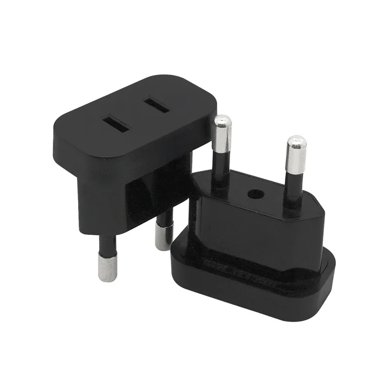 1PCS 4.0mm 4.8mm pins Safety Retardant Material Power Plug Converter Travel Adapter US to EU Europe High Power