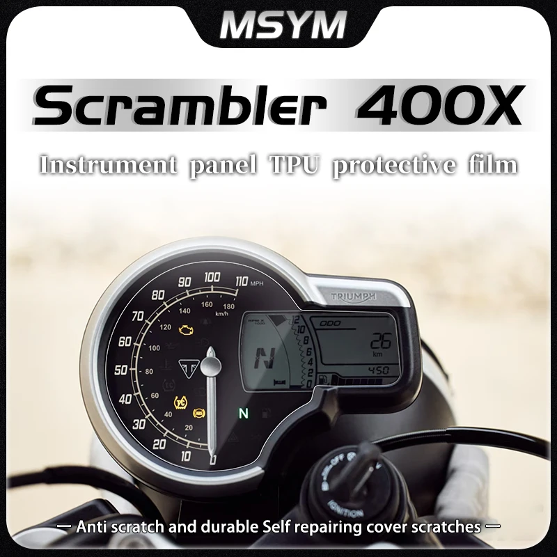 

Accessories Cluster Scratch Protection Film Dashboard Screen Protector For Triumph Scrambler 400X SCRAMBLER 400 X 2024