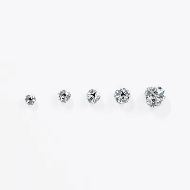 10pcs New Hot Mini Finished Nail Diamond Balls Versatile Manicure Decorations for Salon Shiny Trayless Stacked Nail Diamonds