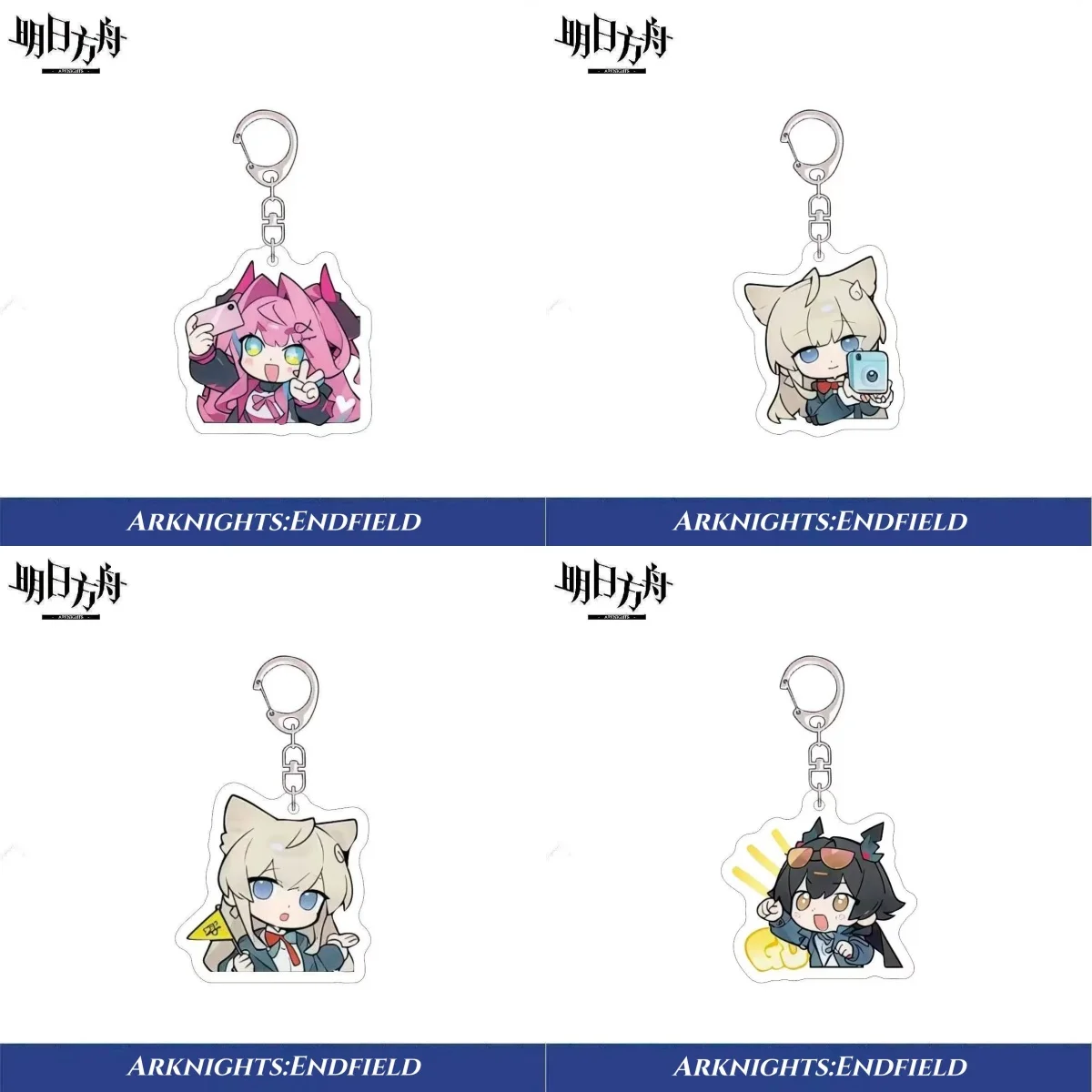 Arknights:Endfield New Keychain Cute Cartoon Anime Yvonne Meme Pendant Car Keyring Backpack Jewelry Bag Charms Badge Friend Gift